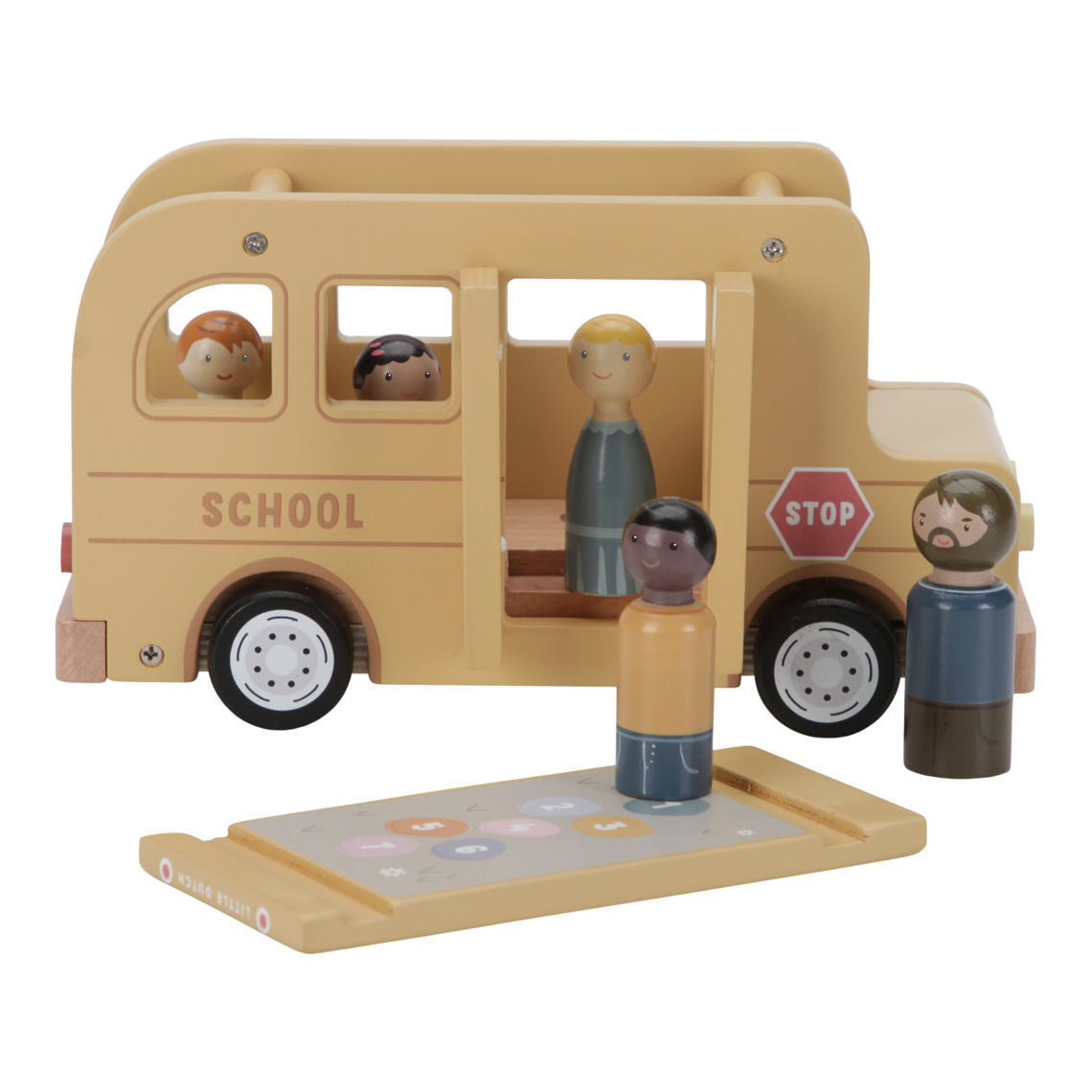 Little Dutch Schulbus mit Figuren aus Holz