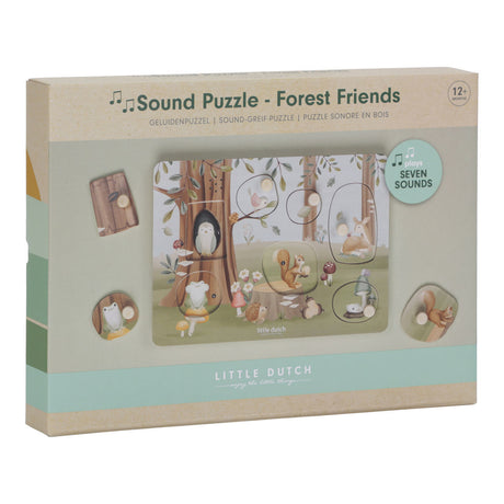 Little Dutch Holz Puzzle mit Geräuschen Forest Friends