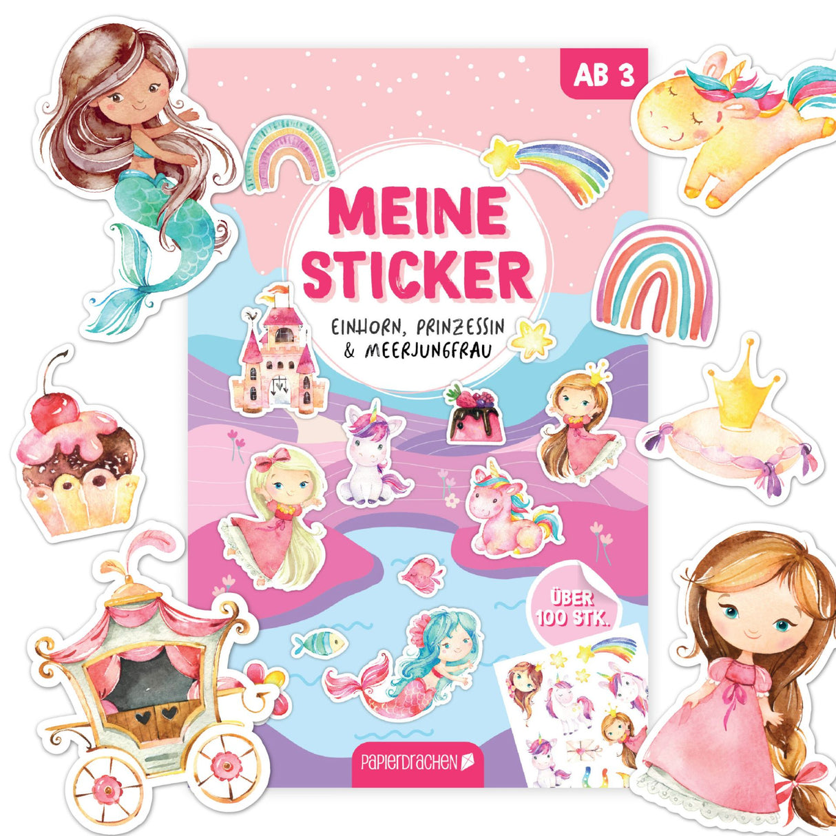 Stickerblock Prinzessin und Meerjungfrau