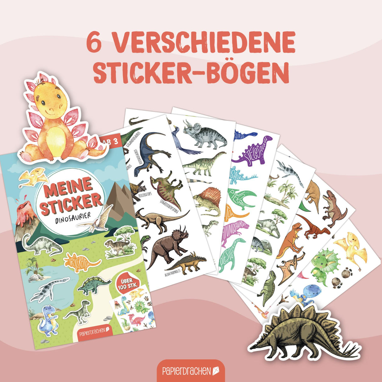 Stickerblock Dinosaurier