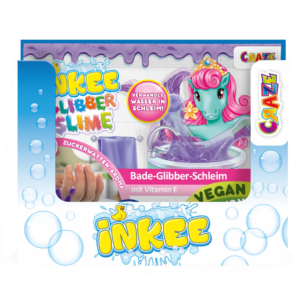 CRAZE Inkee Bade-Glibber-Schleim assortiert