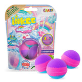 CRAZE Badebomben Rainbow Gross Lila 3 Stück