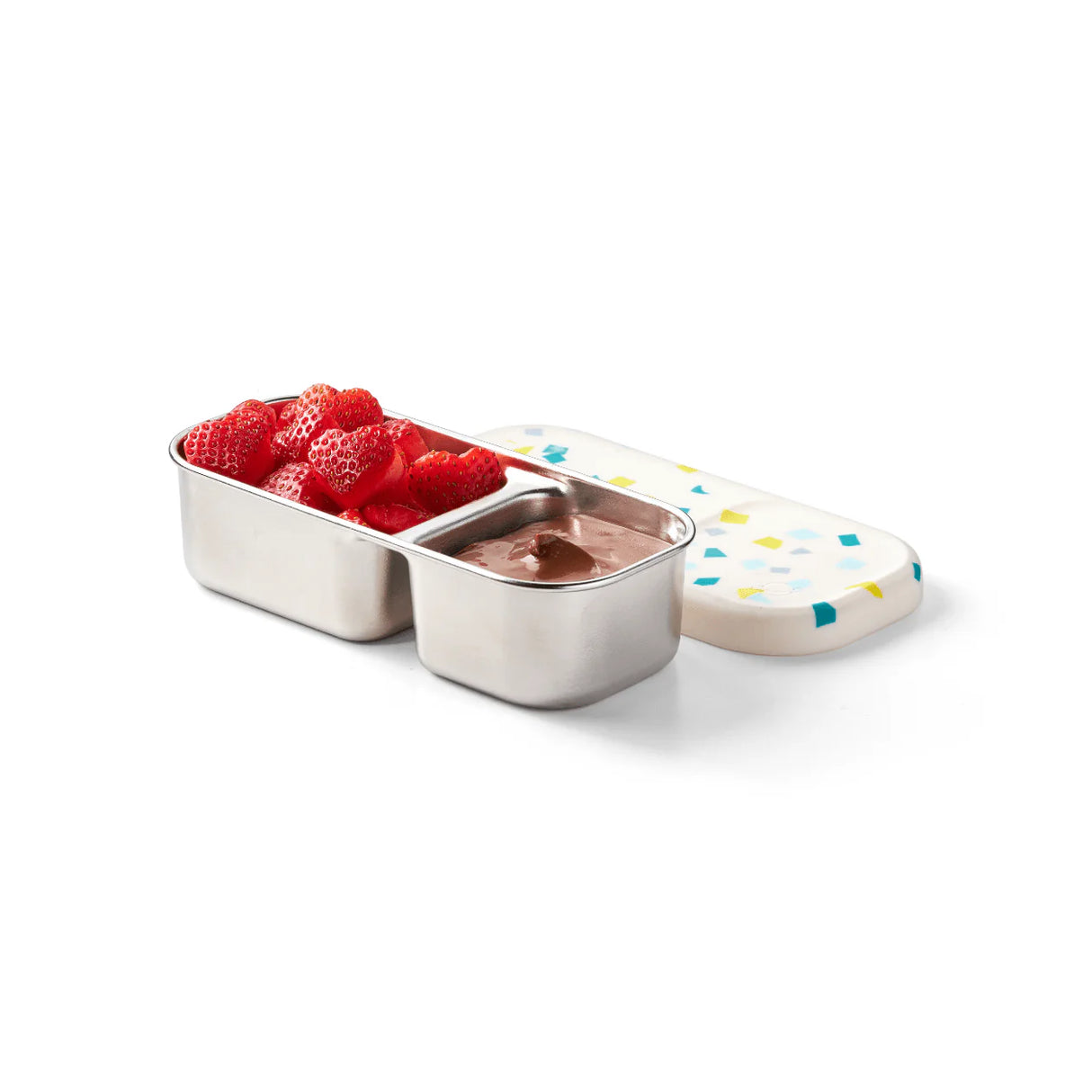 Edelstahlbehälter PlanetBox Day Tripper Snack Container Weiss