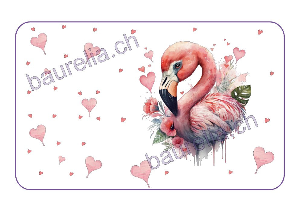 Baurelia Box Inlay bedruckt Flamingo 2