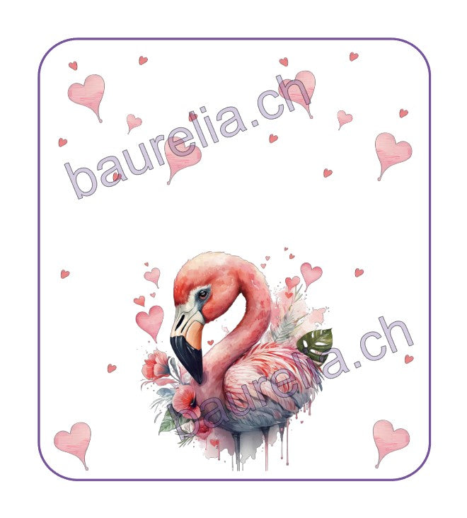 Baurelia Box Inlay bedruckt Flamingo 2