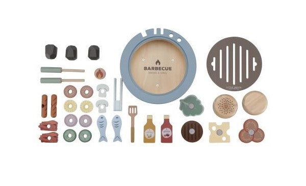 Little Dutch Holz Grill BBQ Set