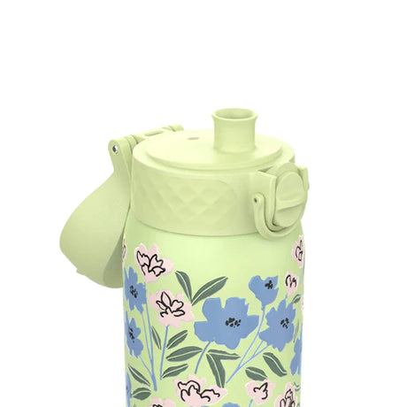 Kinder Thermosflasche Ion8 mit Motiv 350ml Blume Lime