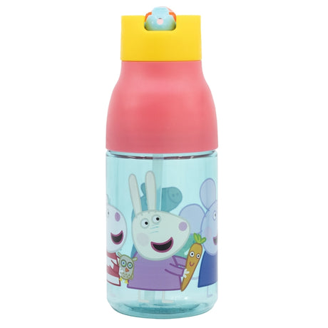 Kinder Trinkflasche Comic mit Doppelverschluss Peppa Wutz