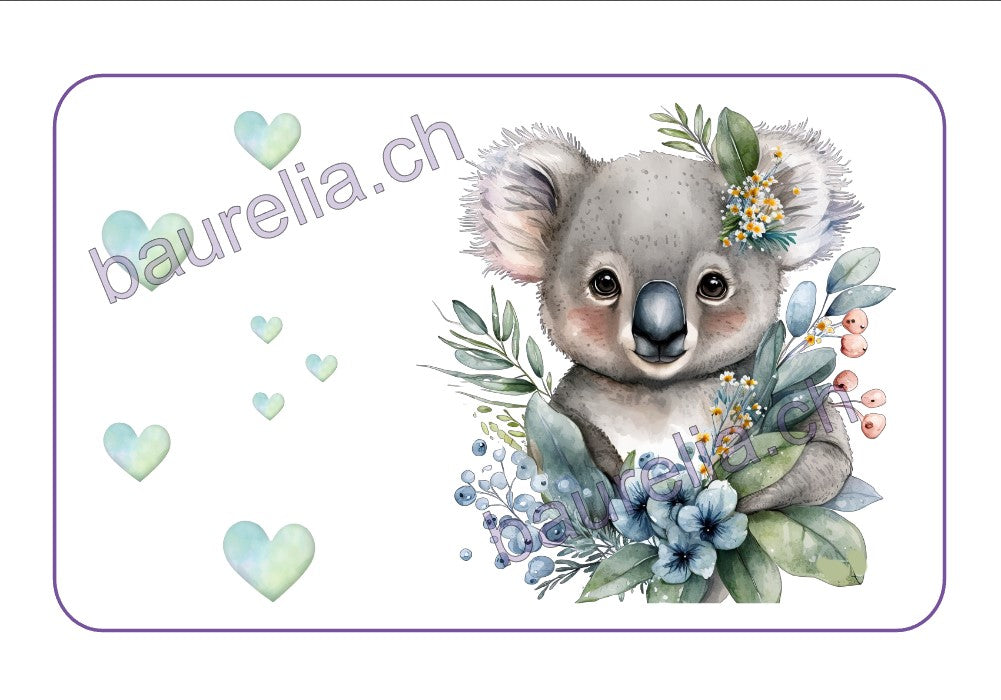 Baurelia Box Inlay bedruckt Koala 1