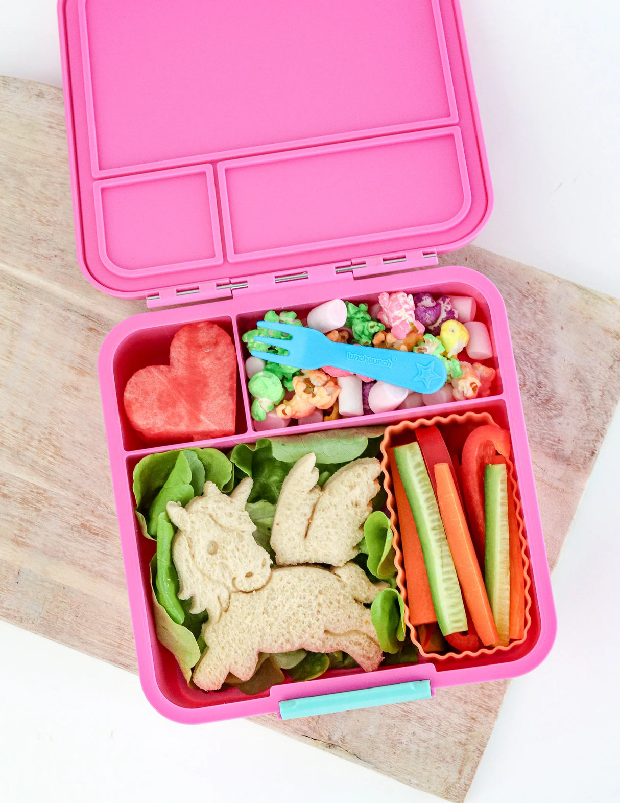 Znünibox MontiiCo Lunchbox Bento Three Floss Rosa