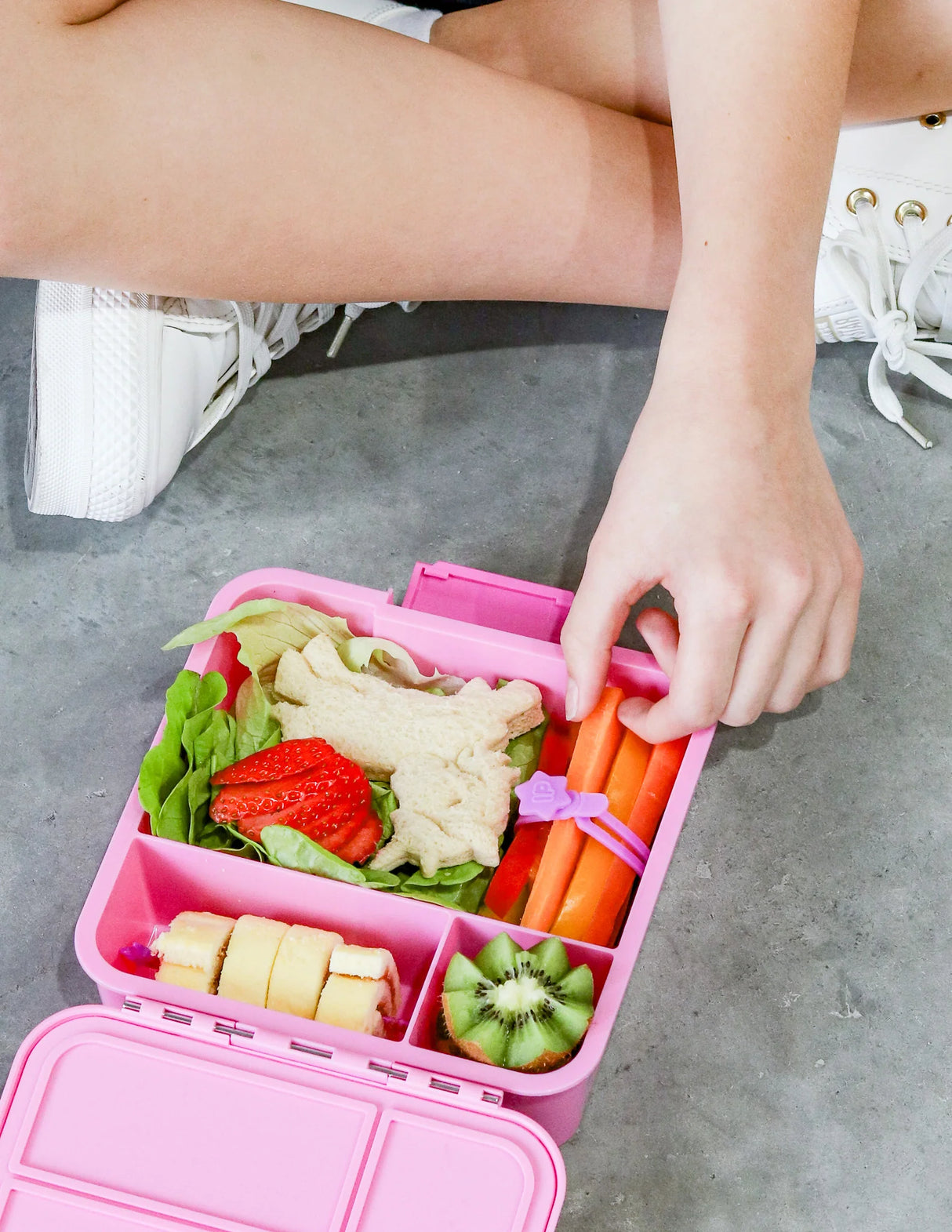 Znünibox MontiiCo Lunchbox Bento Three Floss Rosa