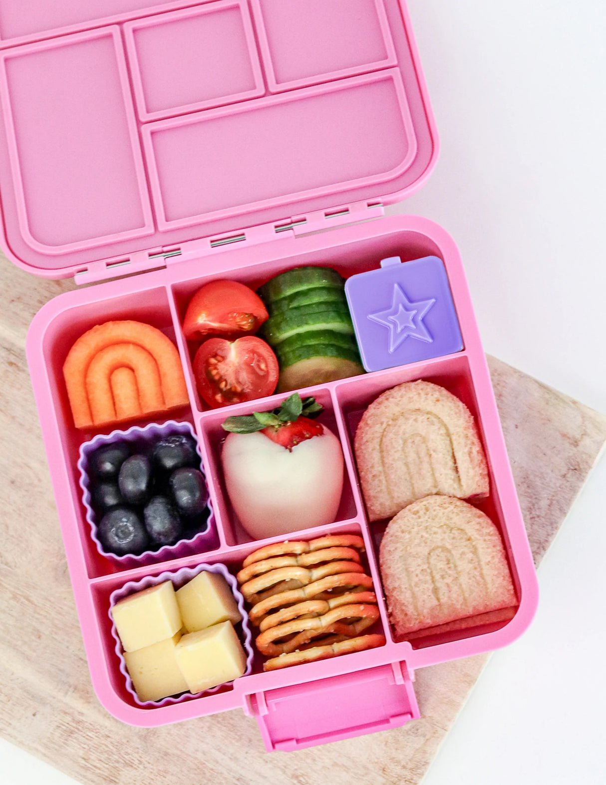 Znünibox MontiiCo Lunchbox Bento Five Floss Rosa