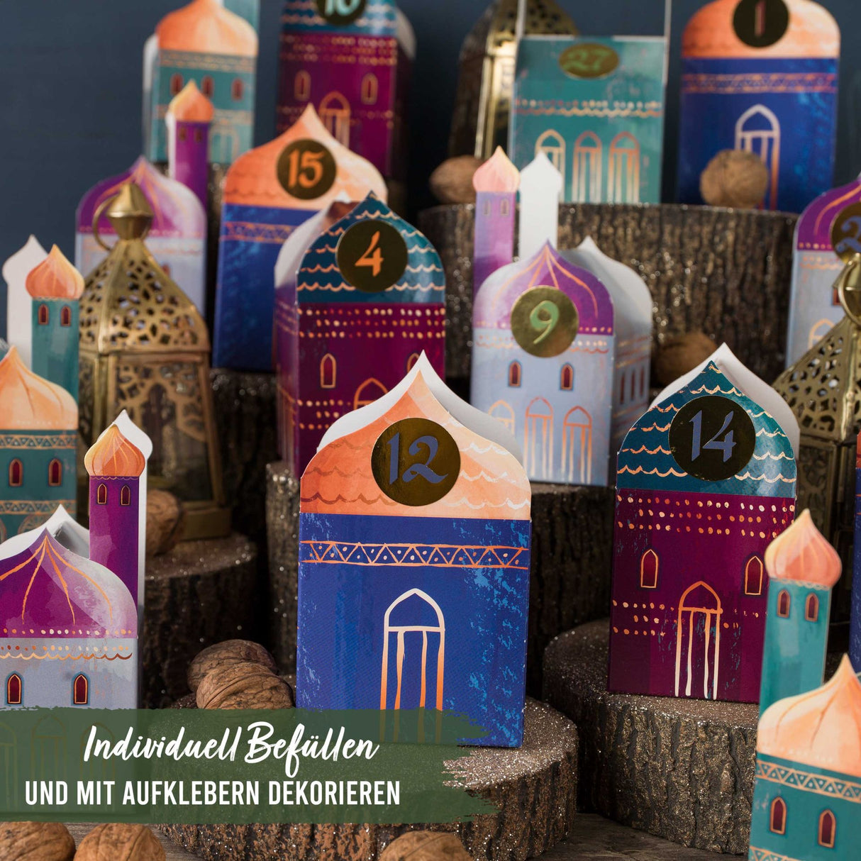 Ramadan Kalender Häuser Set