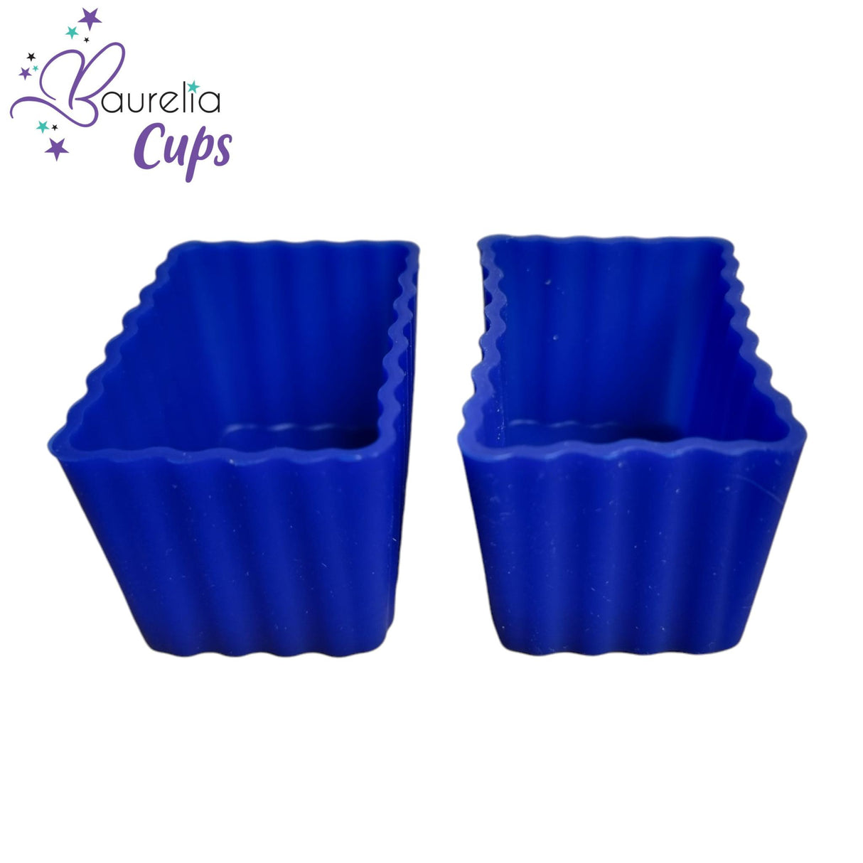 Silikonformen Baurelia Cups Rectangle 2er Set Dunkelblau