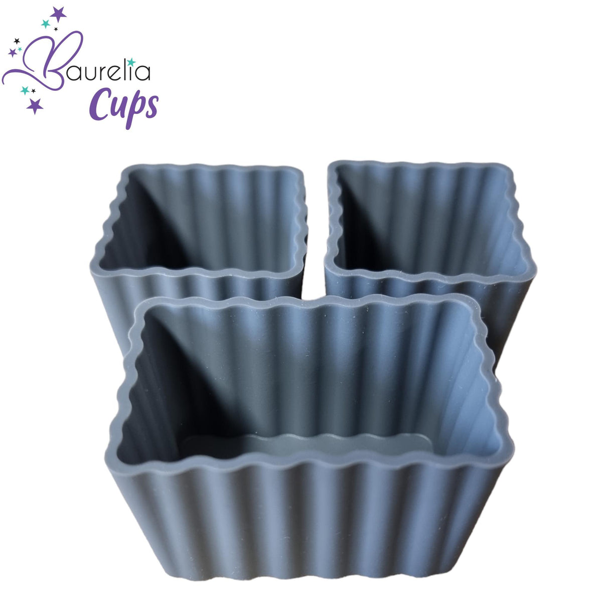 Silikonformen Baurelia Cups MIX 3er Set Grau