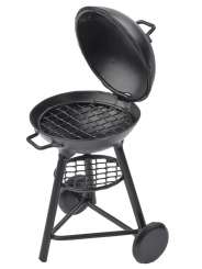 Wichtel Zubehör Mini Grill Schwarz Rund