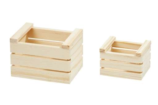 Wichtel Zubehör Holzkisten Mini Set