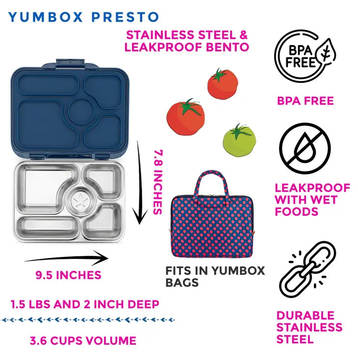 Znünibox Edelstahl Yumbox Presto Blau