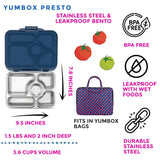 Znünibox Edelstahl Yumbox Presto Blau