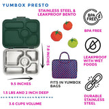 Znünibox Edelstahl Yumbox Presto Grün