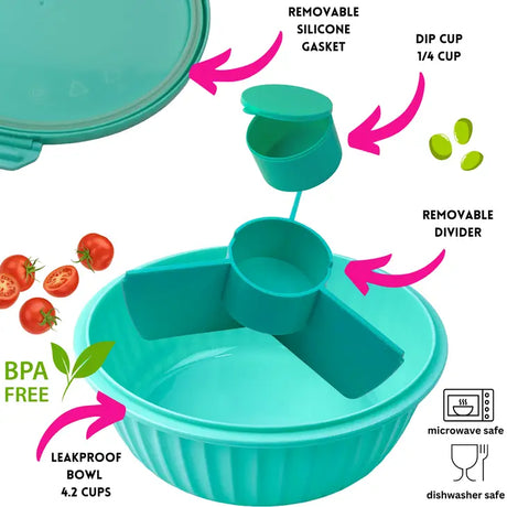 Yumbox Poke Bowl mit 3 Unterteilungen Mint