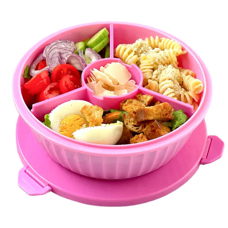 Yumbox Poke Bowl mit 3 Unterteilungen Rosa