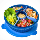 Yumbox Poke Bowl mit 4 Unterteilungen Blau