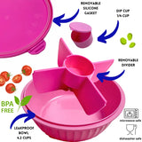 Yumbox Poke Bowl mit 4 Unterteilungen Rosa