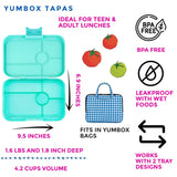 Znünibox Yumbox Tapas 5 Bali Aqua Transparent