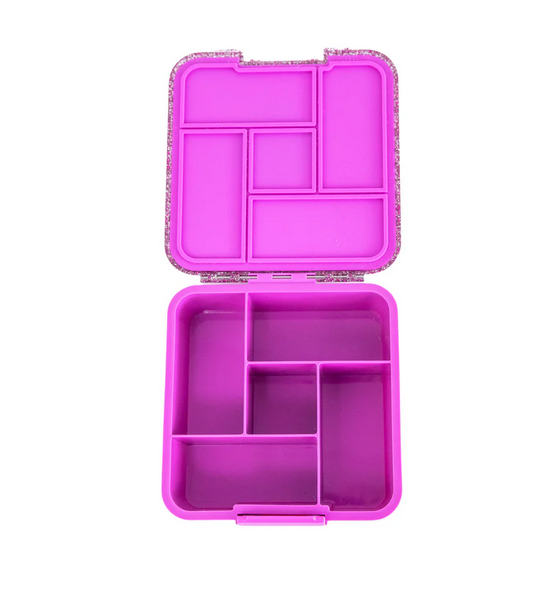 Znünibox MontiiCo Lunchbox Bento Five Glitzer Pink