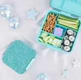 Znünibox MontiiCo Lunchbox Bento Five Glitzer Türkis