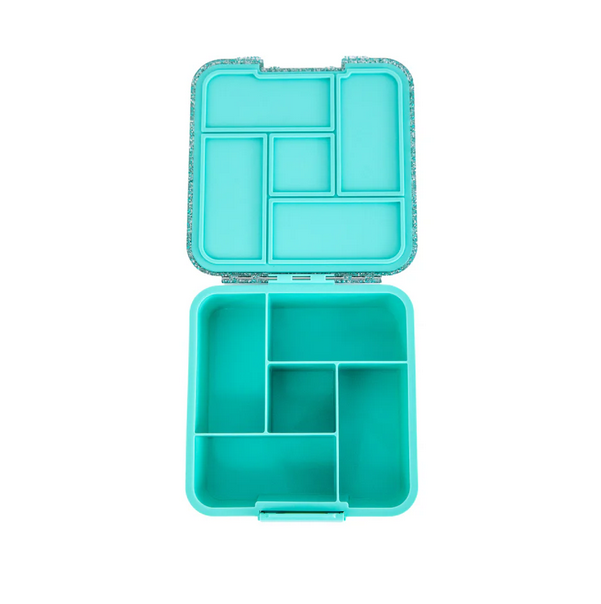 Znünibox MontiiCo Lunchbox Bento Five Glitzer Türkis