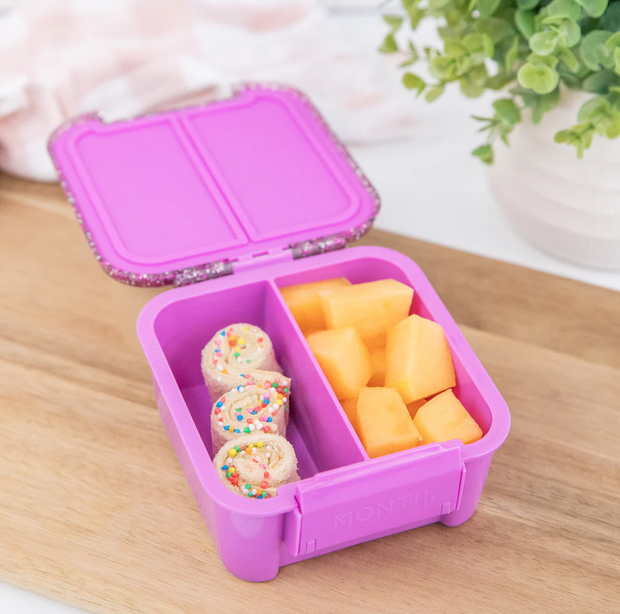 Znünibox MontiiCo Lunchbox Bento Two Glitzer Pink