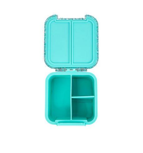 Znünibox MontiiCo Lunchbox Bento Two Glitzer Türkis