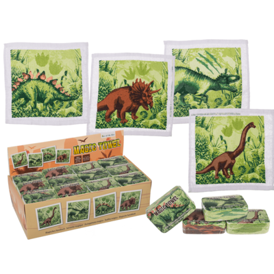 Magisches Handtuch Dino grün assortiert