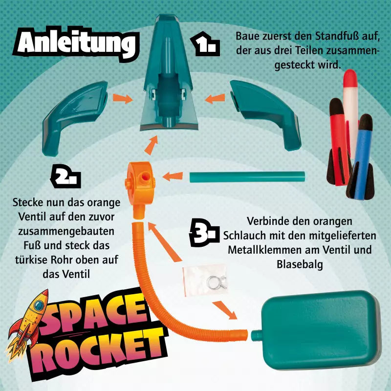 Space Rocket Luftdruckrakete