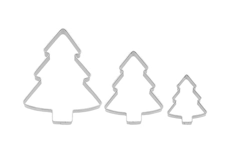 Edelstahl Ausstechformen Tannenbaum 3er Set