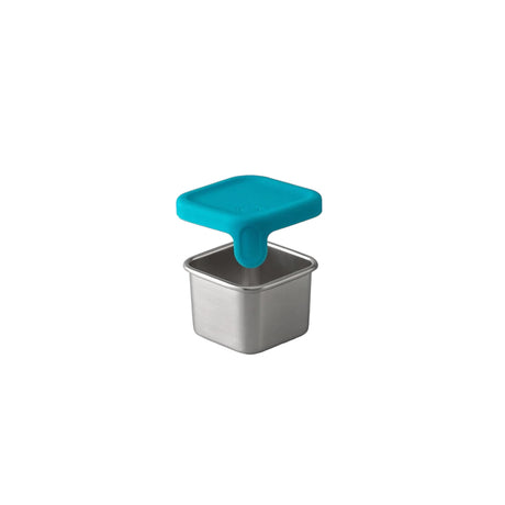 Edelstahlbehälter PlanetBox Rover Little Square Dipper Mini Teal