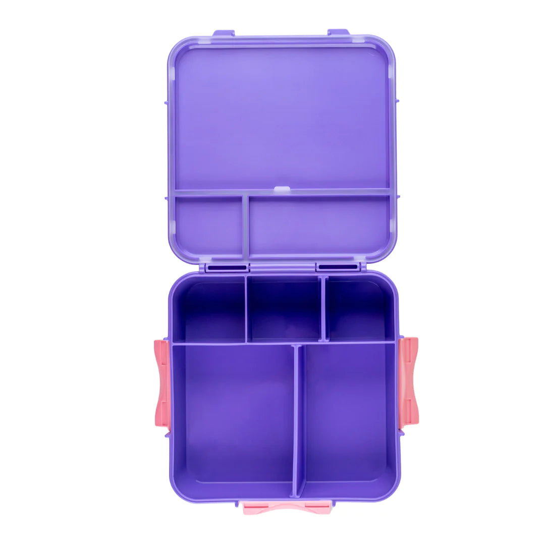 Znünibox Little Lunch Box Bento Three+ mit 3 Unterteilungen Lila