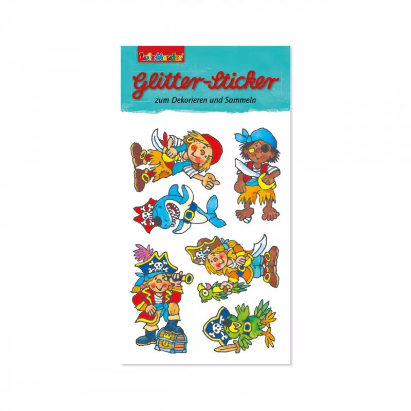 Glitzer Sticker Pirat