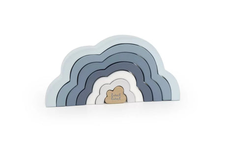 Label Label Regenbogen Puzzle Wolke Blau