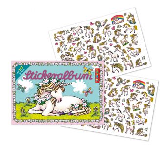 Stickeralbum Einhorn Rosa