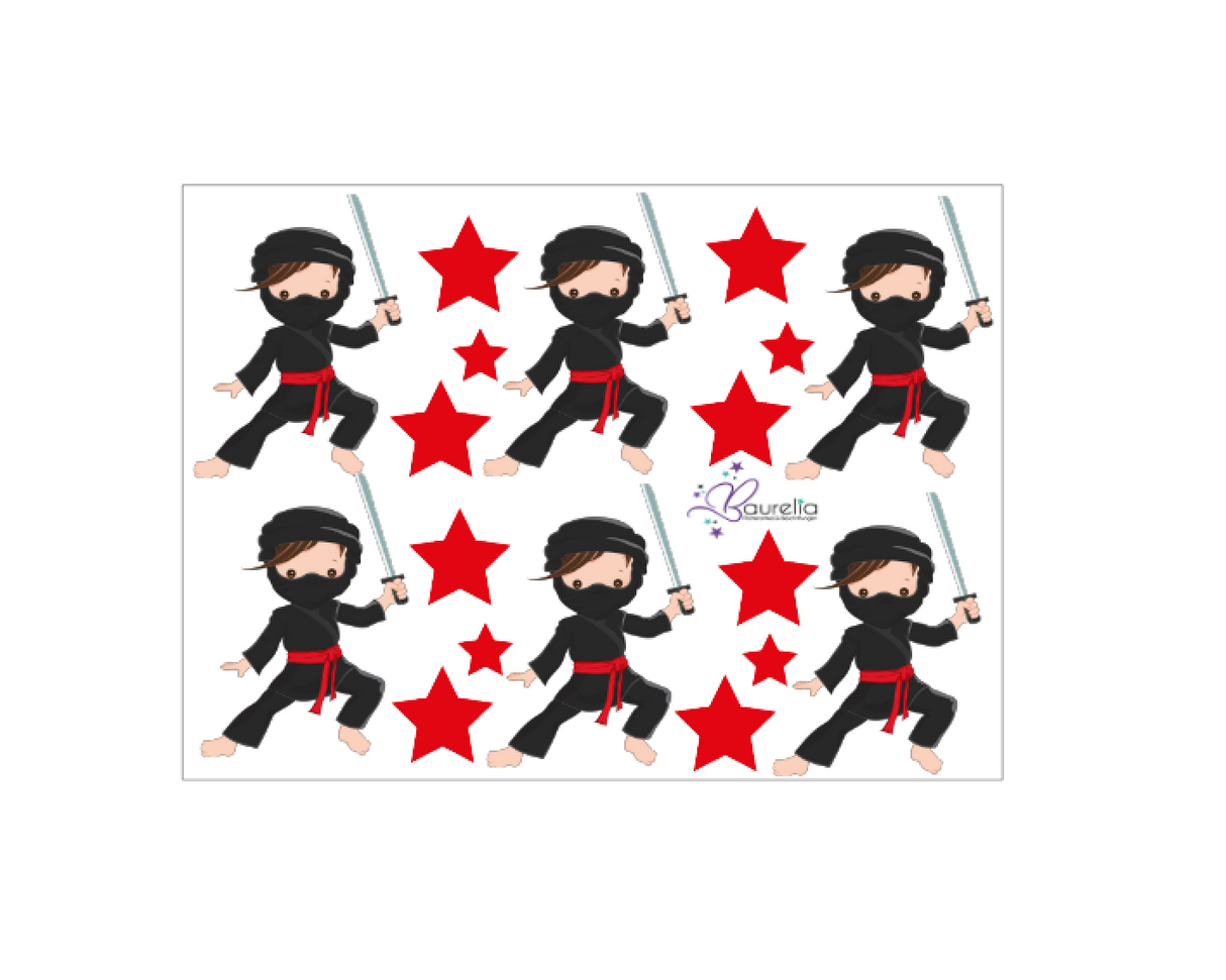 Stickerbogen Ninja 1