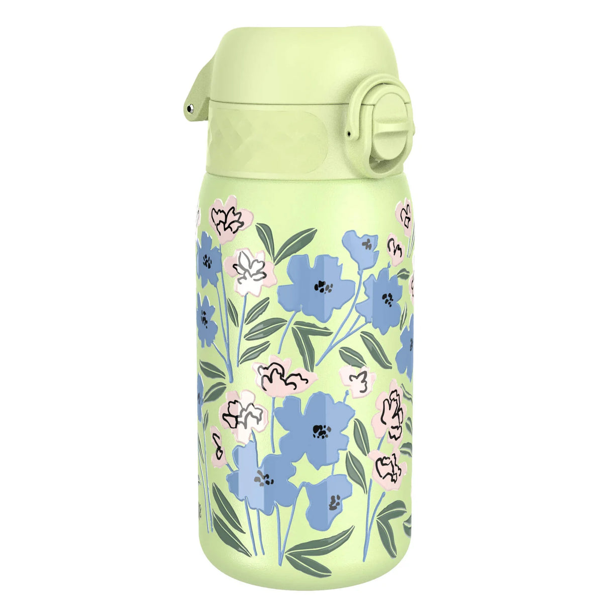 Kinder Thermosflasche Ion8 mit Motiv 350ml Blume Lime