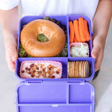 Znünibox Little Lunch Box Bento Three+ mit 3 Unterteilungen Lila