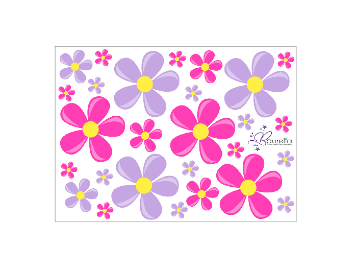 Stickerbogen Blume 5