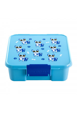 Znünibox Little Lunch Box Bento Three mit 3 Unterteilungen Cooler Welpe