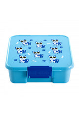 Znünibox Little Lunch Box Bento Three mit 3 Unterteilungen Cooler Welpe