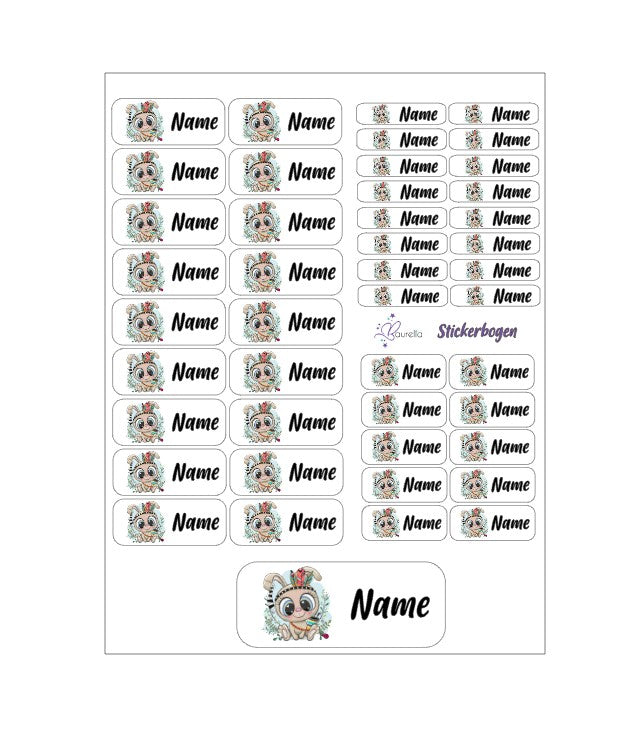 Stickerset Baurelia Hase 4