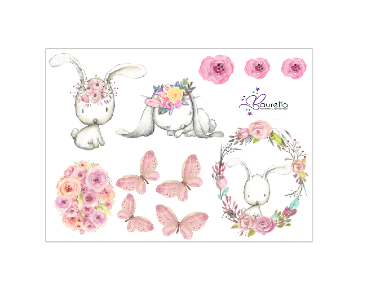 Stickerbogen Hase 5